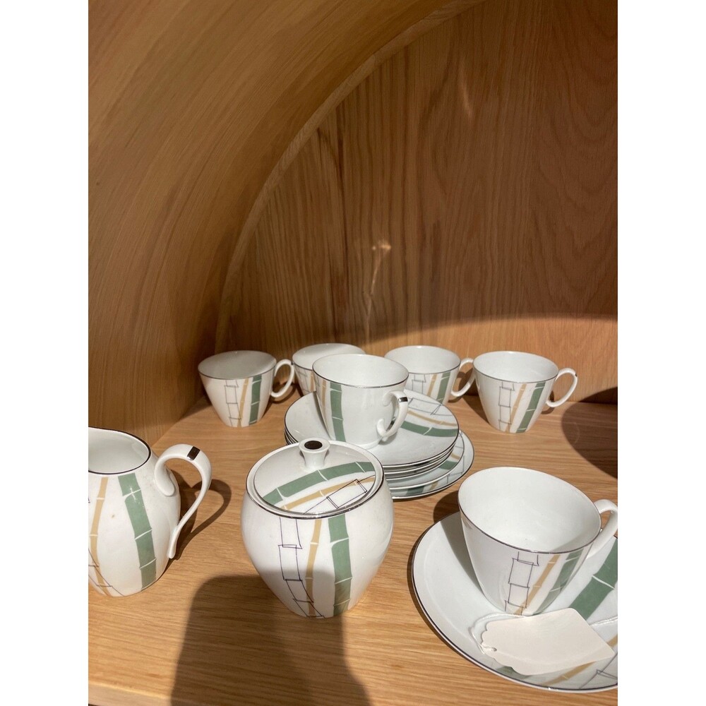 Noritake tea service for 4  Bamboo Patte Small Pitcher Nippon